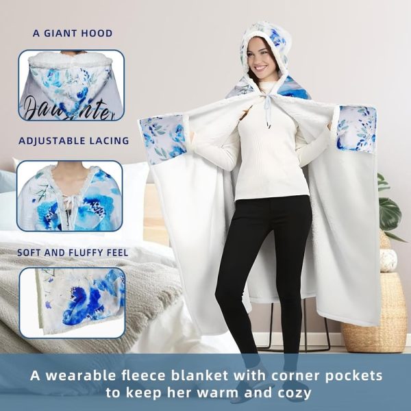 Best Daughter Ever Wearable Blanket Hoodie Gift - Image 4