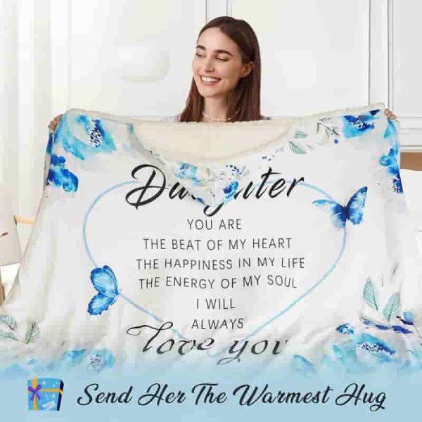 Best Daughter Ever Wearable Blanket Hoodie Gift - Image 6