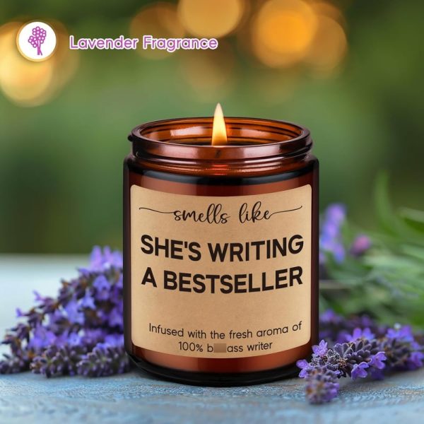Best Candle Gift For Writers - Funny Author Present - Image 2
