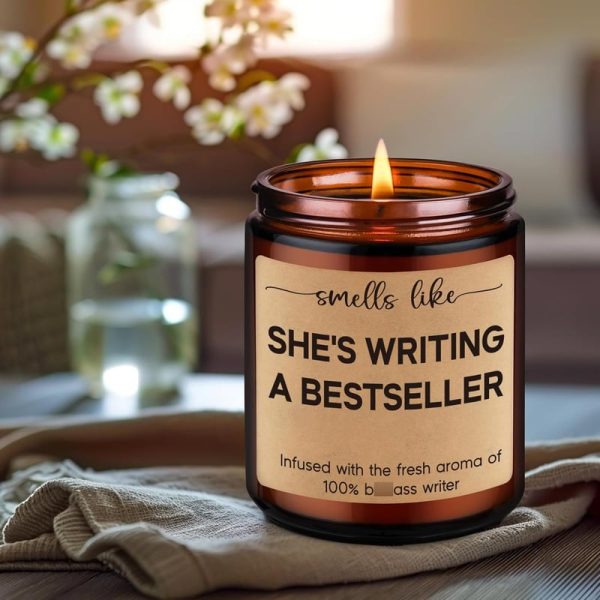 Best Candle Gift For Writers - Funny Author Present - Image 6