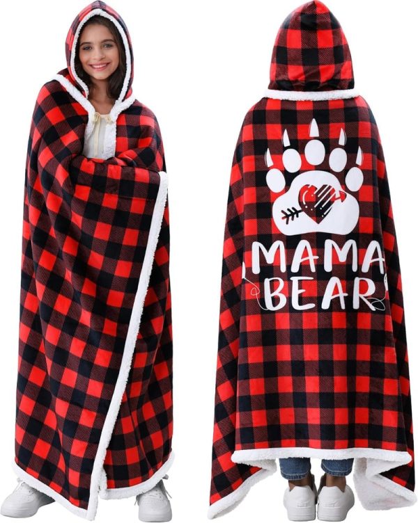 Best Mom Gifts: Mama Bear Wearable Blanket Hoodie For Mother's Day