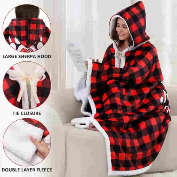 Best Mom Gifts: Mama Bear Wearable Blanket Hoodie For Mother's Day - Image 5