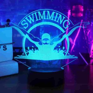 Best 3d Swimming Lamp For Kids - 16 Color Night Light