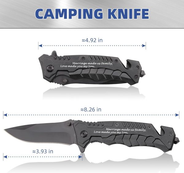 Best Son-in-law Pocket Knife - Thoughtful Groom Gift For Any Occasion - Image 2
