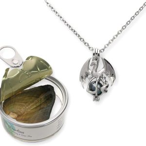 Dragon Pearl Necklace Set - Unique Gift With Cultured Oyster Pearl