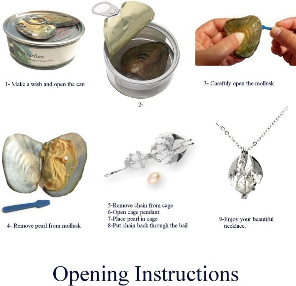 Dragon Pearl Necklace Set - Unique Gift With Cultured Oyster Pearl - Image 3