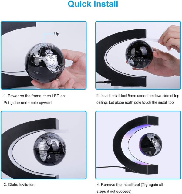 Mokoqi Led Levitating Globe - Best Floating Desk Gadget - Image 6