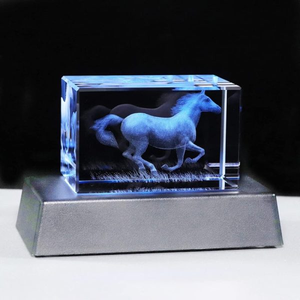 Best Gifts For Horse Lovers - 3d Crystal Horse Figurine Decor