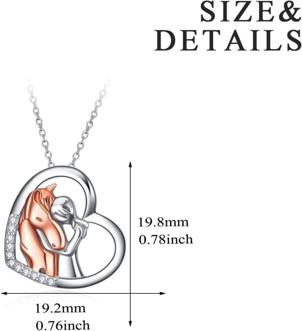 925 Sterling Silver Horse Pendant Necklace - Best Gift For Women - Image 2