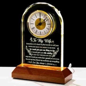 Best Personalized Glass Clock For Wife - Perfect Gift