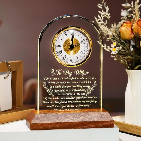 Best Personalized Glass Clock For Wife - Perfect Gift - Image 3