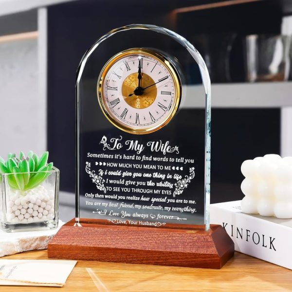 Best Personalized Glass Clock For Wife - Perfect Gift - Image 5