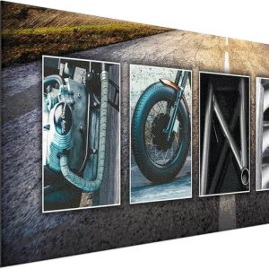 Custom Motorcycle Name Art Print - Perfect Gift For Enthusiasts