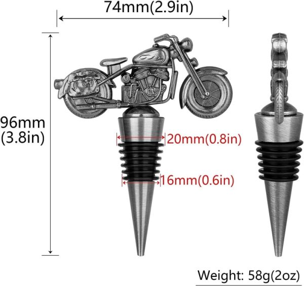 Best Motorcycle Wine Stopper Gift For Bikers & Men - Image 2