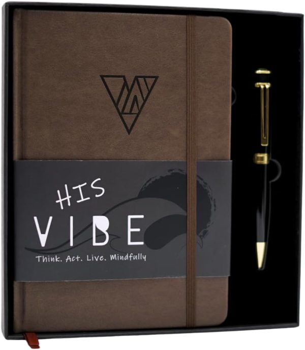 Best Vibe Journal & Pen Set For Men's Mindfulness