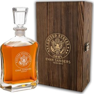 Best Personalized Military Decanter - Custom Engraved Gift