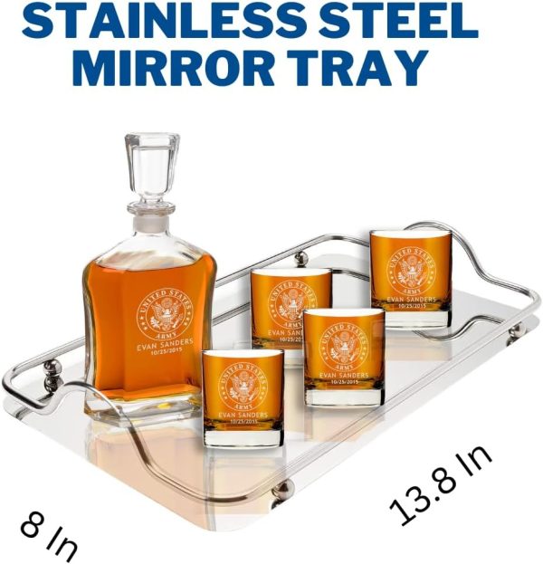 Best Personalized Military Decanter - Custom Engraved Gift - Image 2