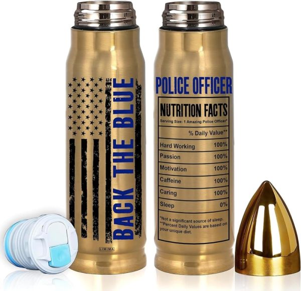 Best Police Officer Gift - 17oz Tumbler For Men | Back The Blue
