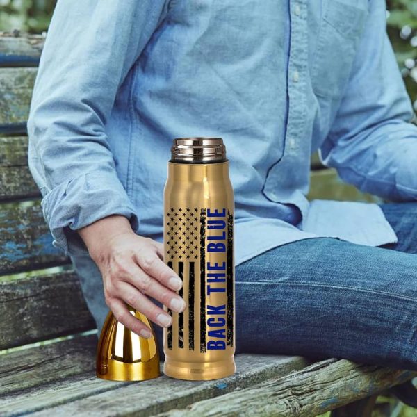Best Police Officer Gift - 17oz Tumbler For Men | Back The Blue - Image 3