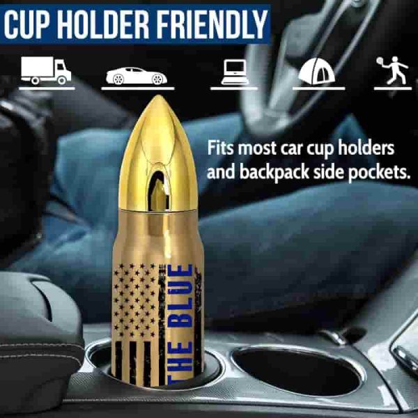 Best Police Officer Gift - 17oz Tumbler For Men | Back The Blue - Image 4