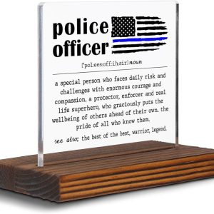 Best Police Officer Appreciation Gift - Acrylic Desk Sign