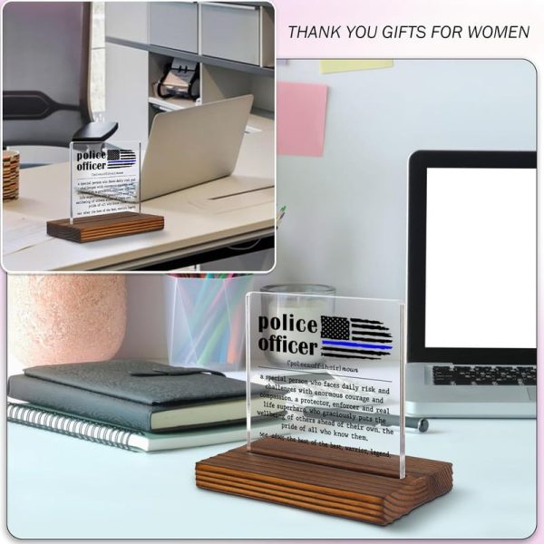 Best Police Officer Appreciation Gift - Acrylic Desk Sign - Image 4