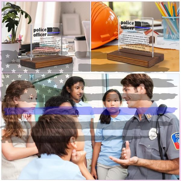 Best Police Officer Appreciation Gift - Acrylic Desk Sign - Image 5