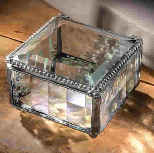Personalized Confirmation Jewelry Box For Girls - Stained Glass Cross Gift - Image 5