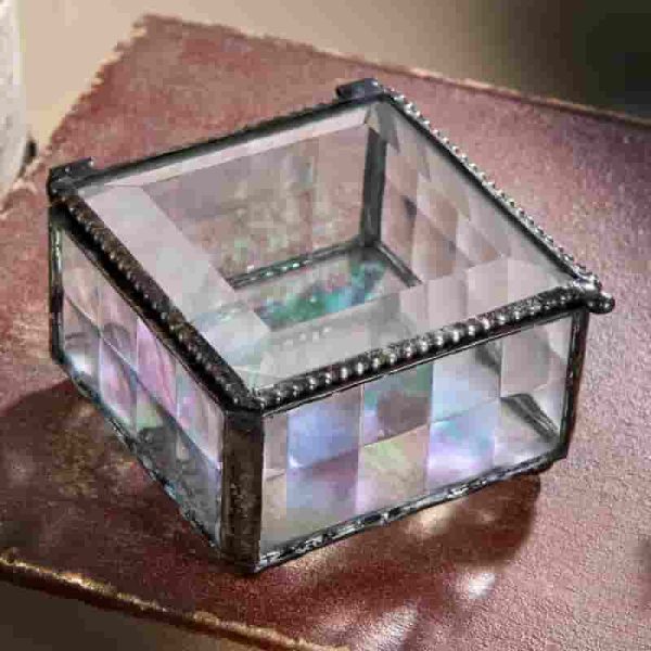 Personalized Confirmation Jewelry Box For Girls - Stained Glass Cross Gift - Image 6