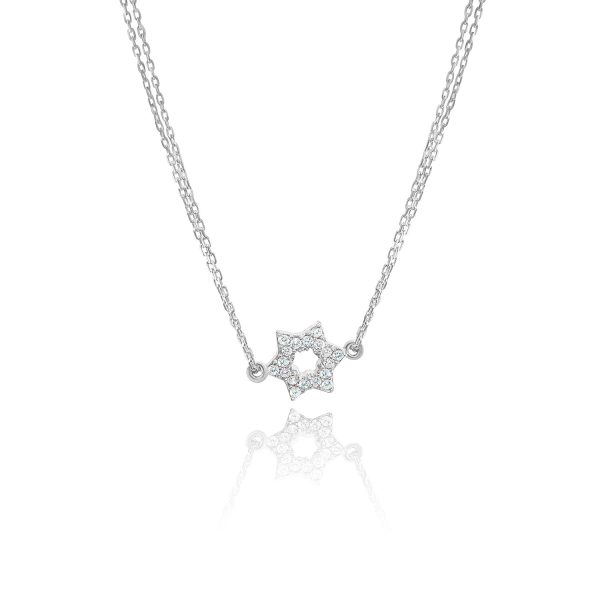 Best Jewish Star Sterling Silver Bracelet With Cz - Image 2