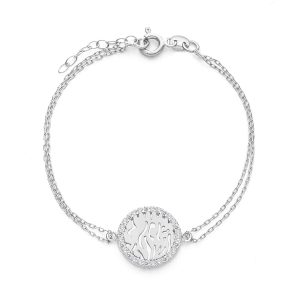 Sterling Silver Shema Israel Bracelet - Adjustable Prayer Cuff