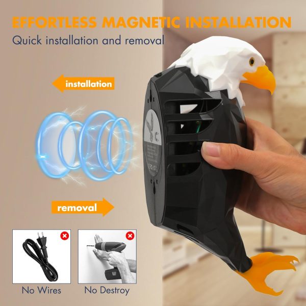 Eagle Wall Light With Led Night Lamp & Remote - Usb Charging - Image 3