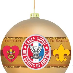 Best Eagle Scout Christmas Ornament - 80mm Gold