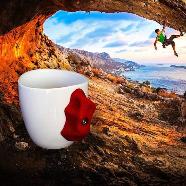 Rock Climbing Hold Mug - Unique Climber Gift For Grip Training - Image 6