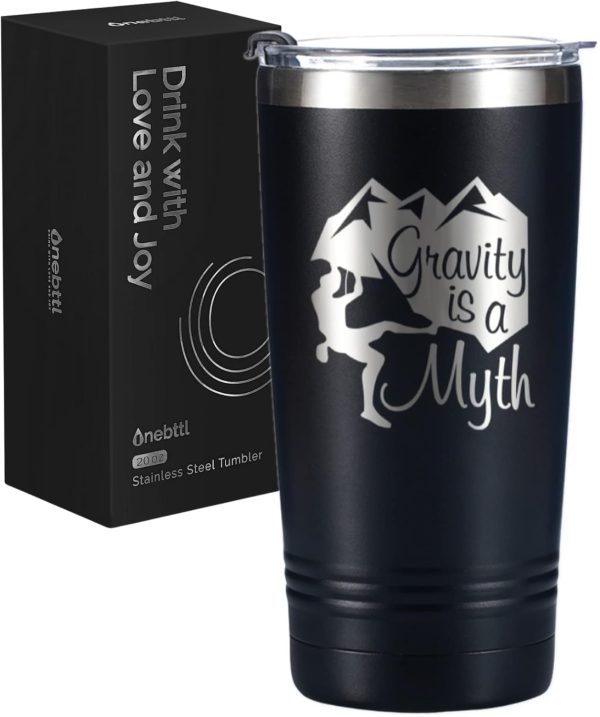 Best Rock Climbing Tumbler Gift - 20oz Stainless Steel Mug