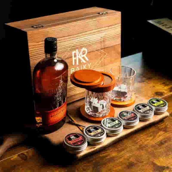 Best Whiskey Smoker Kit For Men - Baiky Bourbon Set - Image 2