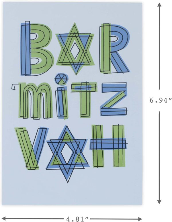 Hallmark Bat Mitzvah & Bar Mitzvah Greeting Cards (12 Pack) - Image 3