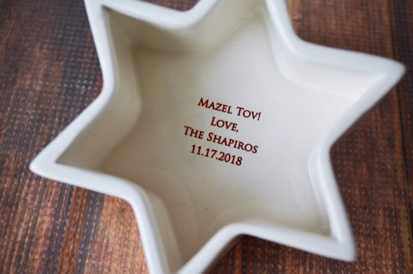 Personalized Star Of David Mitzvah Keepsake Box - Image 2