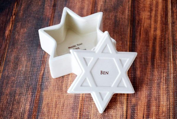 Personalized Star Of David Mitzvah Keepsake Box - Image 5
