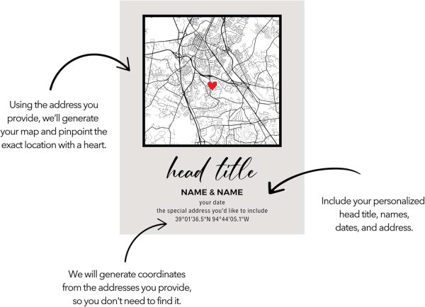 The Night We Met Custom Map Sign - Personalized Couple Gift - Image 5