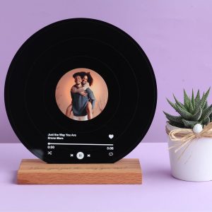 Custom Vinyl Record Song Plaque - Unique Personalized Gift For Couples