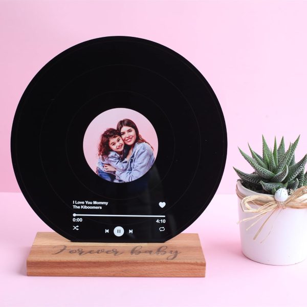 Custom Vinyl Record Song Plaque - Unique Personalized Gift For Couples - Image 2