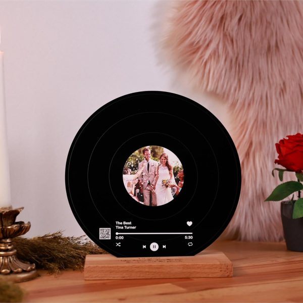 Custom Vinyl Record Song Plaque - Unique Personalized Gift For Couples - Image 5