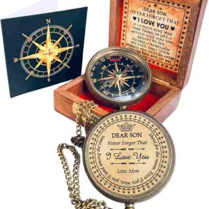 Engraved Compass Gift For Men And Women - Thoreau Quote