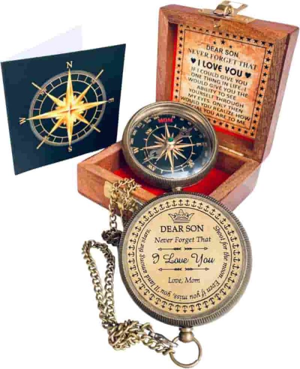 Engraved Compass Gift For Men And Women - Thoreau Quote