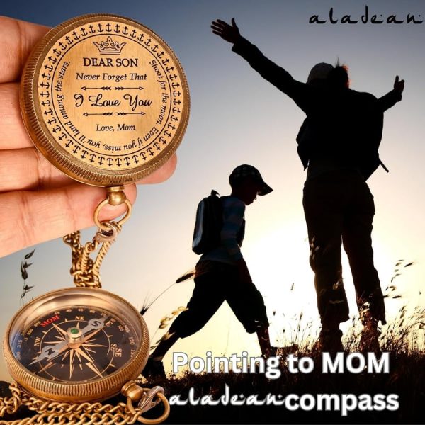 Engraved Compass Gift For Men And Women - Thoreau Quote - Image 3