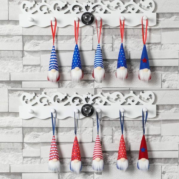 Best Patriotic Gnome Decorations Set - 10 Handmade Ornaments - Image 2