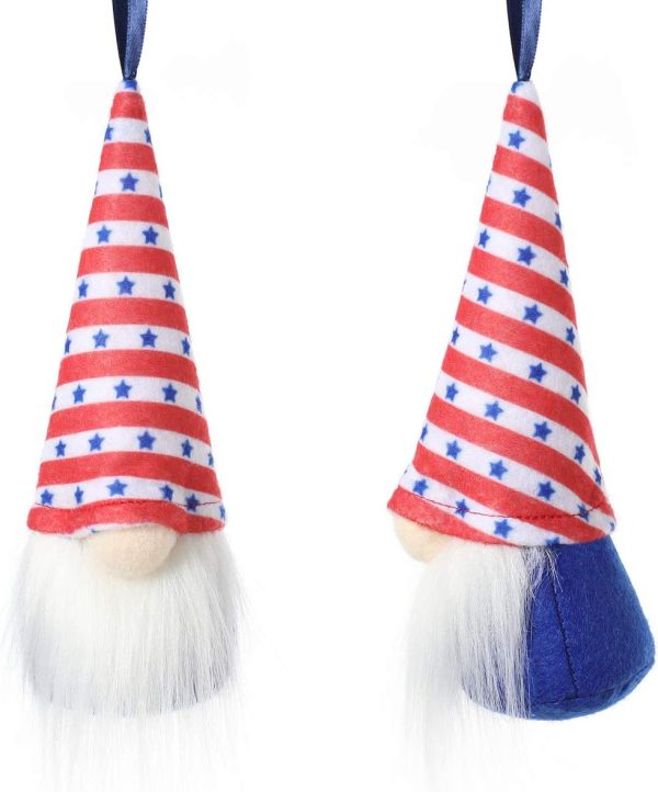 Best Patriotic Gnome Decorations Set - 10 Handmade Ornaments - Image 5