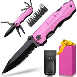 Unique Pink Multitool Knife - Best Gift For Women