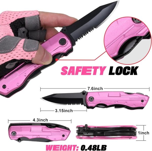 Unique Pink Multitool Knife - Best Gift For Women - Image 3